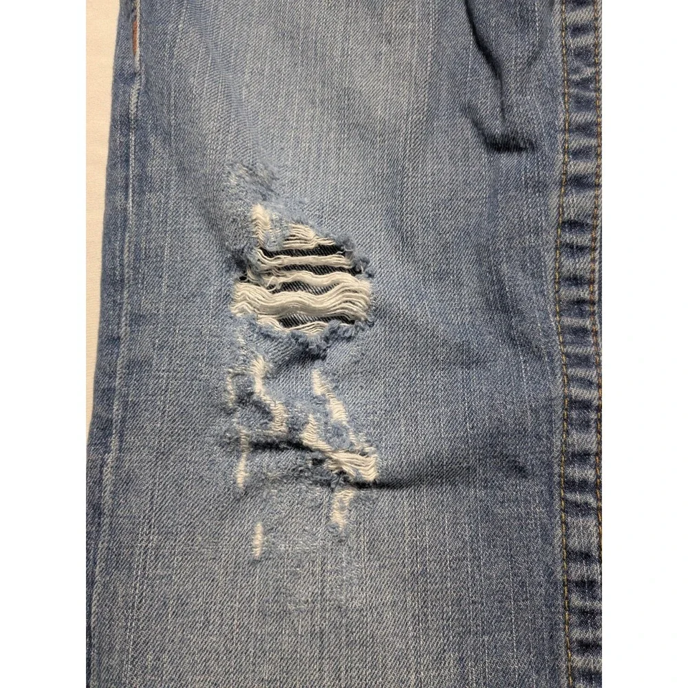 TRUE RELIGION BOBBY BAGGY Men 30 (Seat 34) Distressed Blue Jeans Made In USA‎